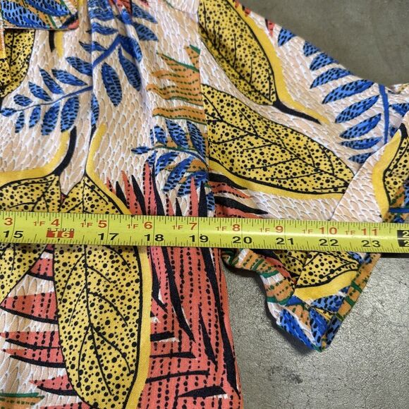 Jane and Delancey Resort Wear Set Tropical Beachy Top Pants Wide Loose Small S - Picture 15 of 16